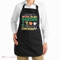 Work In My Garden Hangout With My Chickens Apron thumb 2