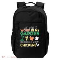 Work In My Garden Hangout With My Chickens Backpack thumb 0