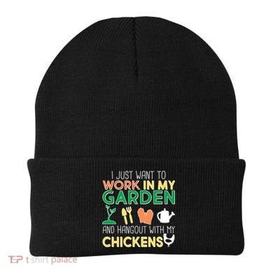 Work In My Garden Hangout With My Chickens Beanie