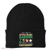 Work In My Garden Hangout With My Chickens Beanie thumb 0