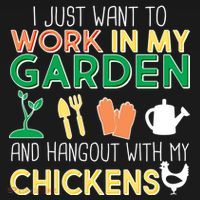 Work In My Garden Hangout With My Chickens Ornament thumb 1