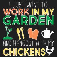 Work In My Garden Hangout With My Chickens Hat thumb 2