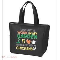 Work In My Garden Hangout With My Chickens Tote Bag thumb 3