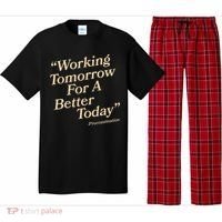 Working Tomorrow For A Better Today Procrastination Pajama Set thumb 0