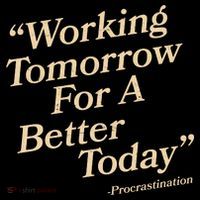 Working Tomorrow For A Better Today Procrastination Kids Long Sleeve Shirt thumb 2