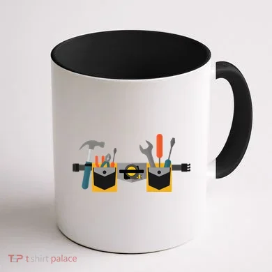 Workman Tool Belt Handyman Costume Coffee Mug back