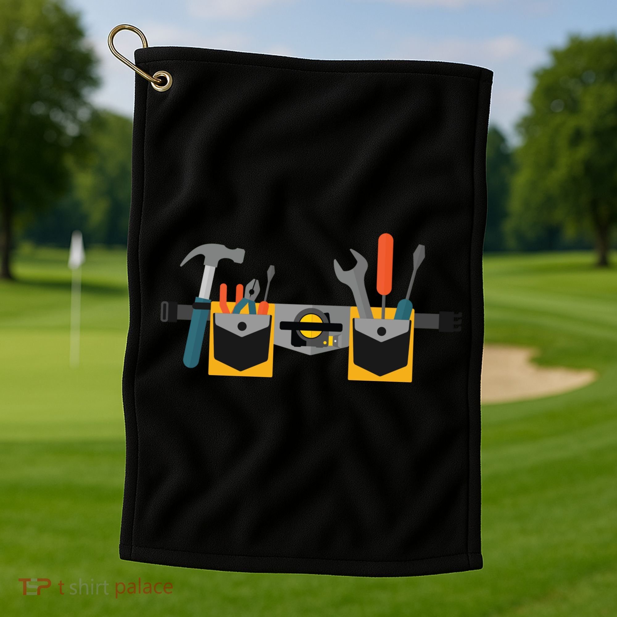 Workman Tool Belt Handyman Costume Golf Towel