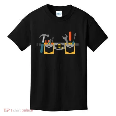 Workman Tool Belt Handyman Costume Kids T-Shirt