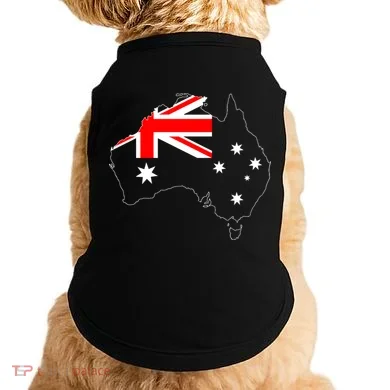 World Australia Map Flag Doggie Tank