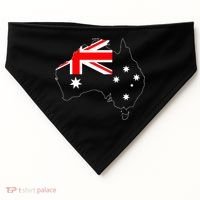 World Australia Map Flag USA-Made Doggie Bandana thumb 0