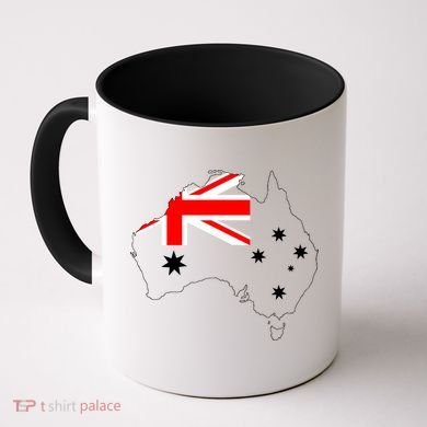 World Australia Map Flag Coffee Mug