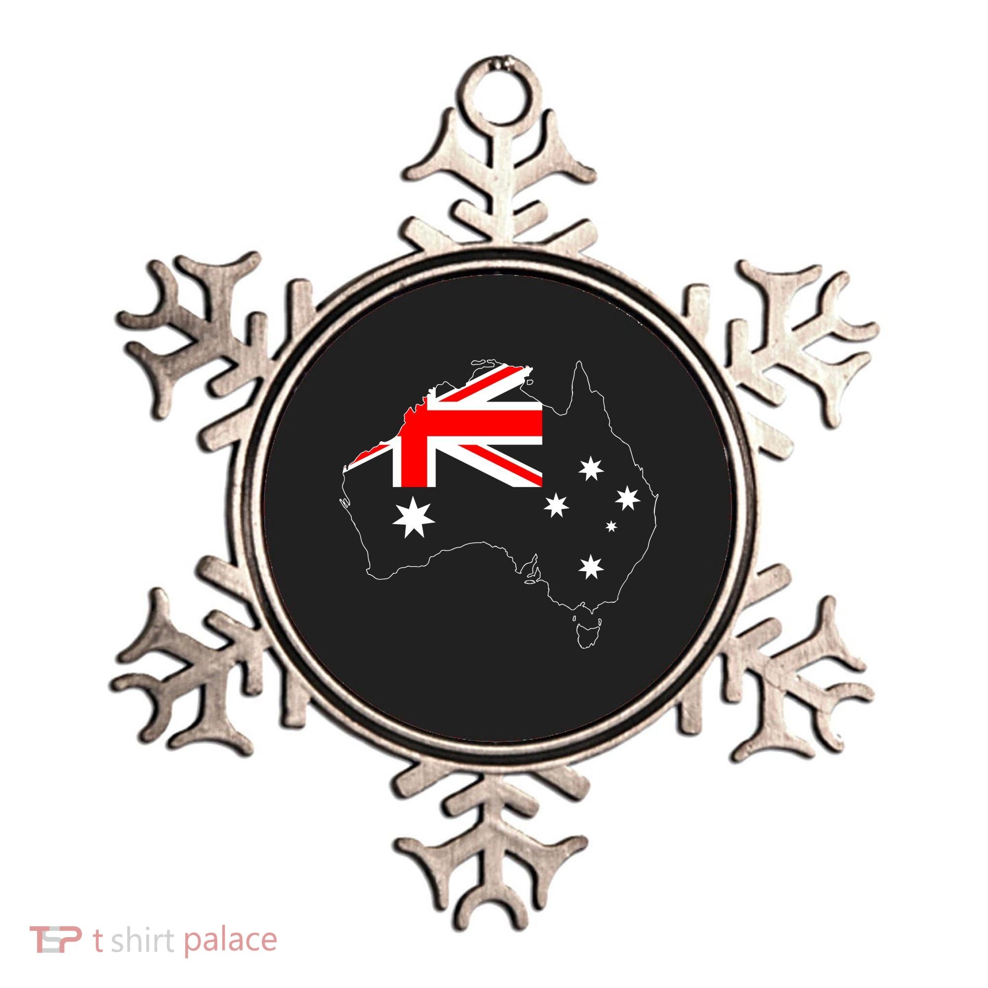 World Australia Map Flag Ornament