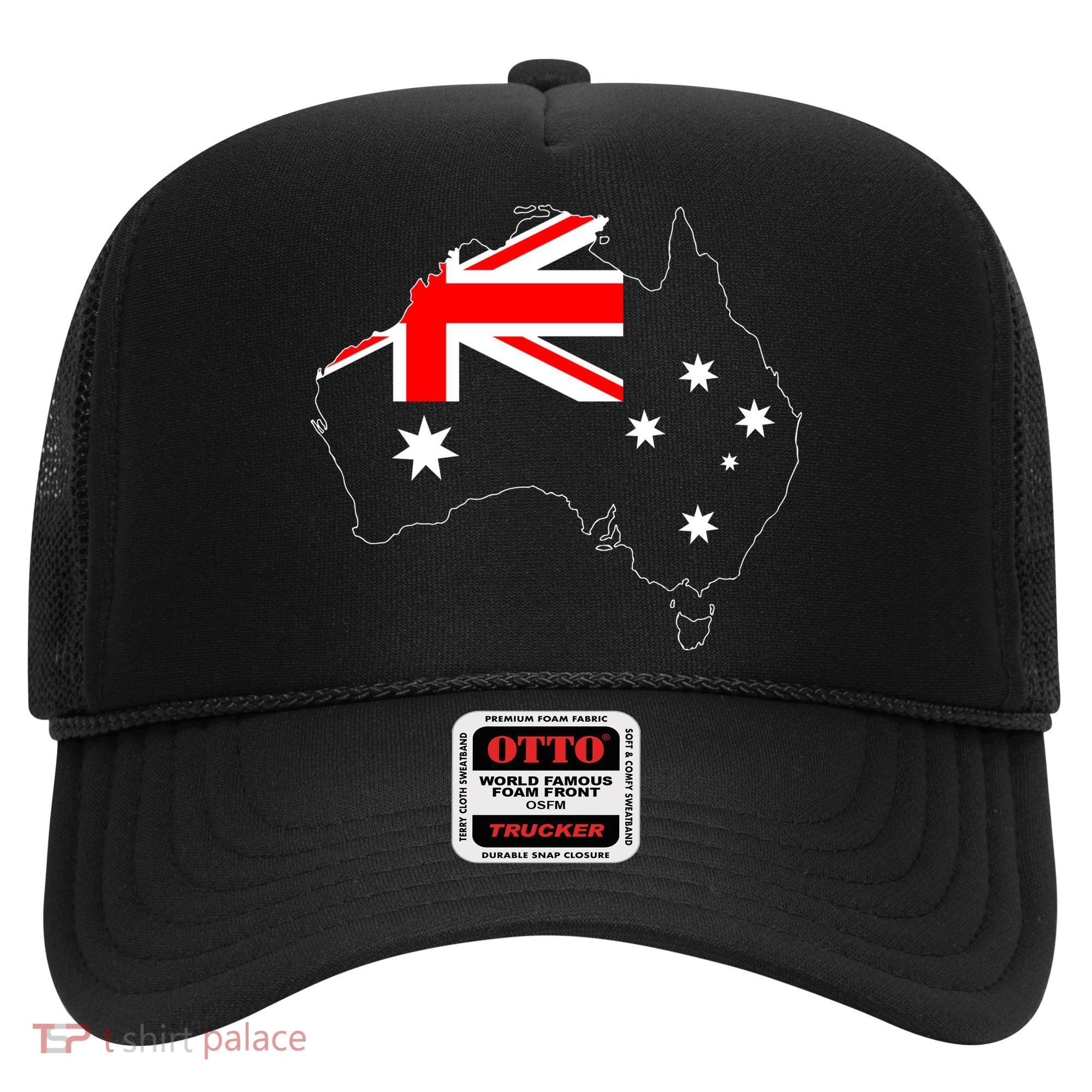 World Australia Map Flag Hat