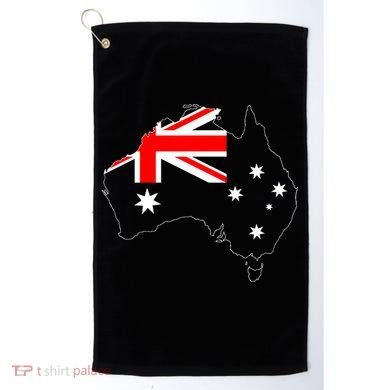 World Australia Map Flag Golf Towel