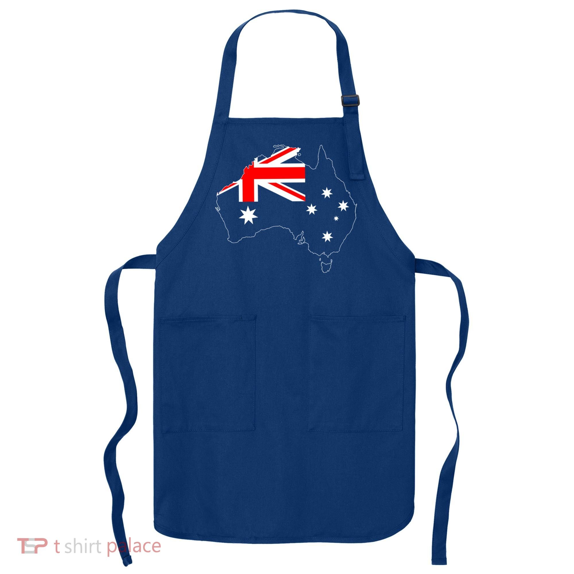 World Australia Map Flag Apron