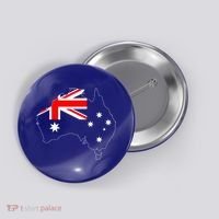 World Australia Map Flag Button thumb 0
