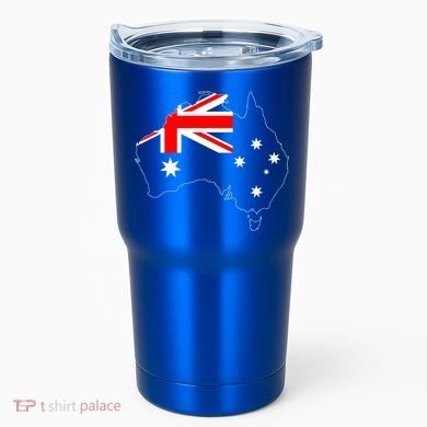 World Australia Map Flag Tumbler