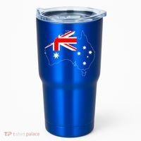 World Australia Map Flag Tumbler thumb 0
