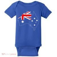 World Australia Map Flag Baby Bodysuit thumb 0