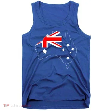 World Australia Map Flag Tank Top