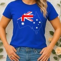 World Australia Map Flag Women's T-Shirt thumb 2