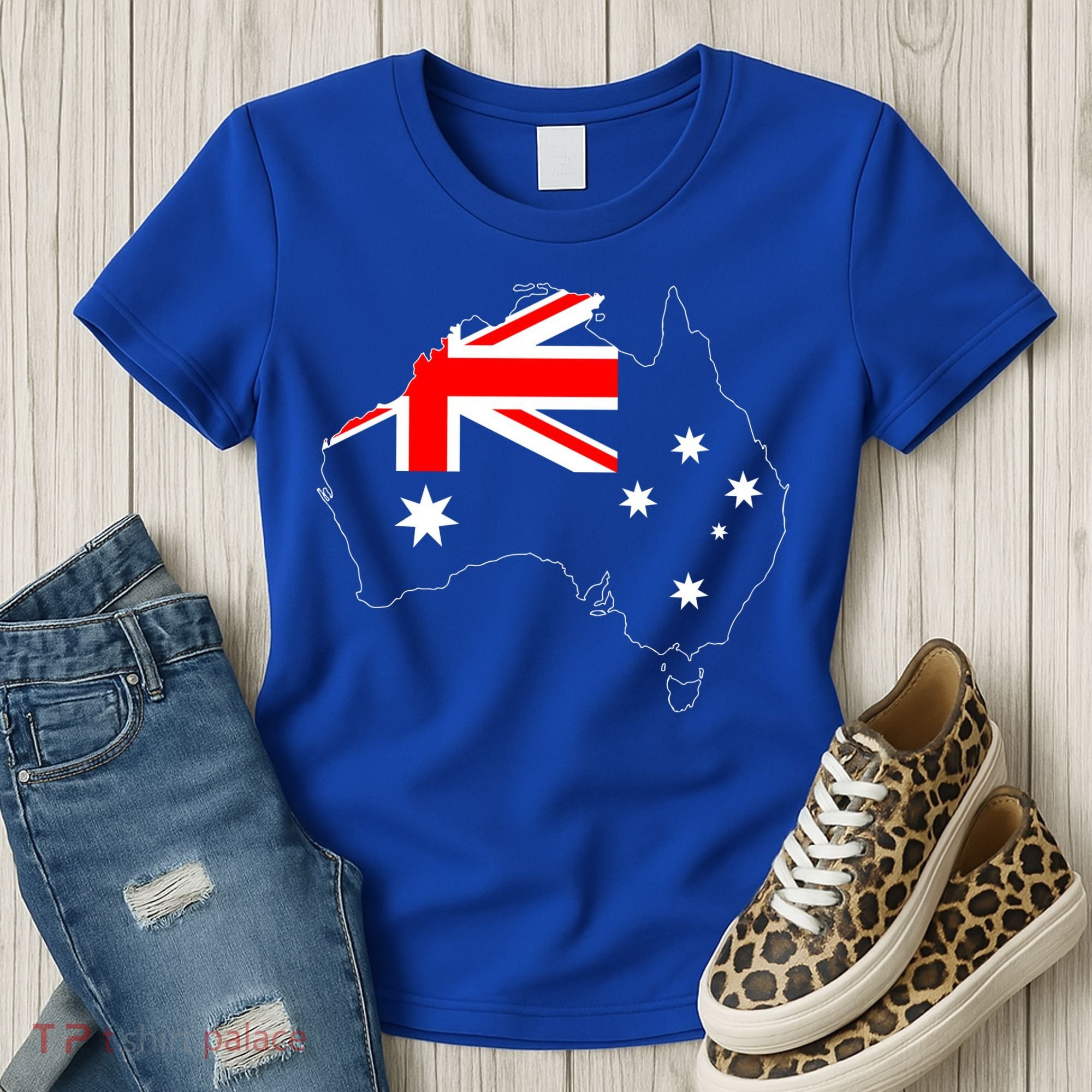 World Australia Map Flag Women's T-Shirt