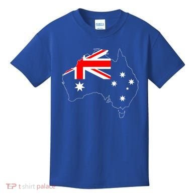 World Australia Map Flag Kids T-Shirt