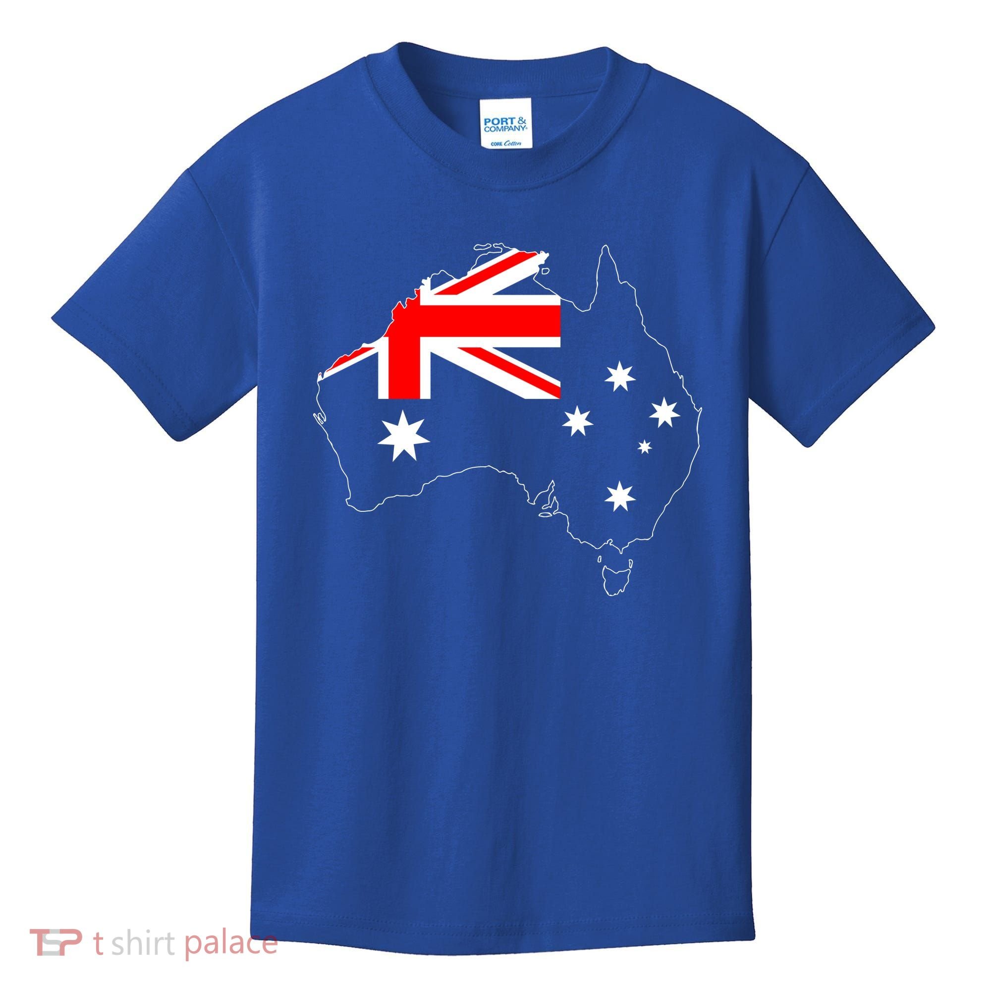 World Australia Map Flag Kids T-Shirt