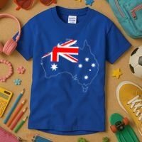 World Australia Map Flag Kids T-Shirt thumb 3