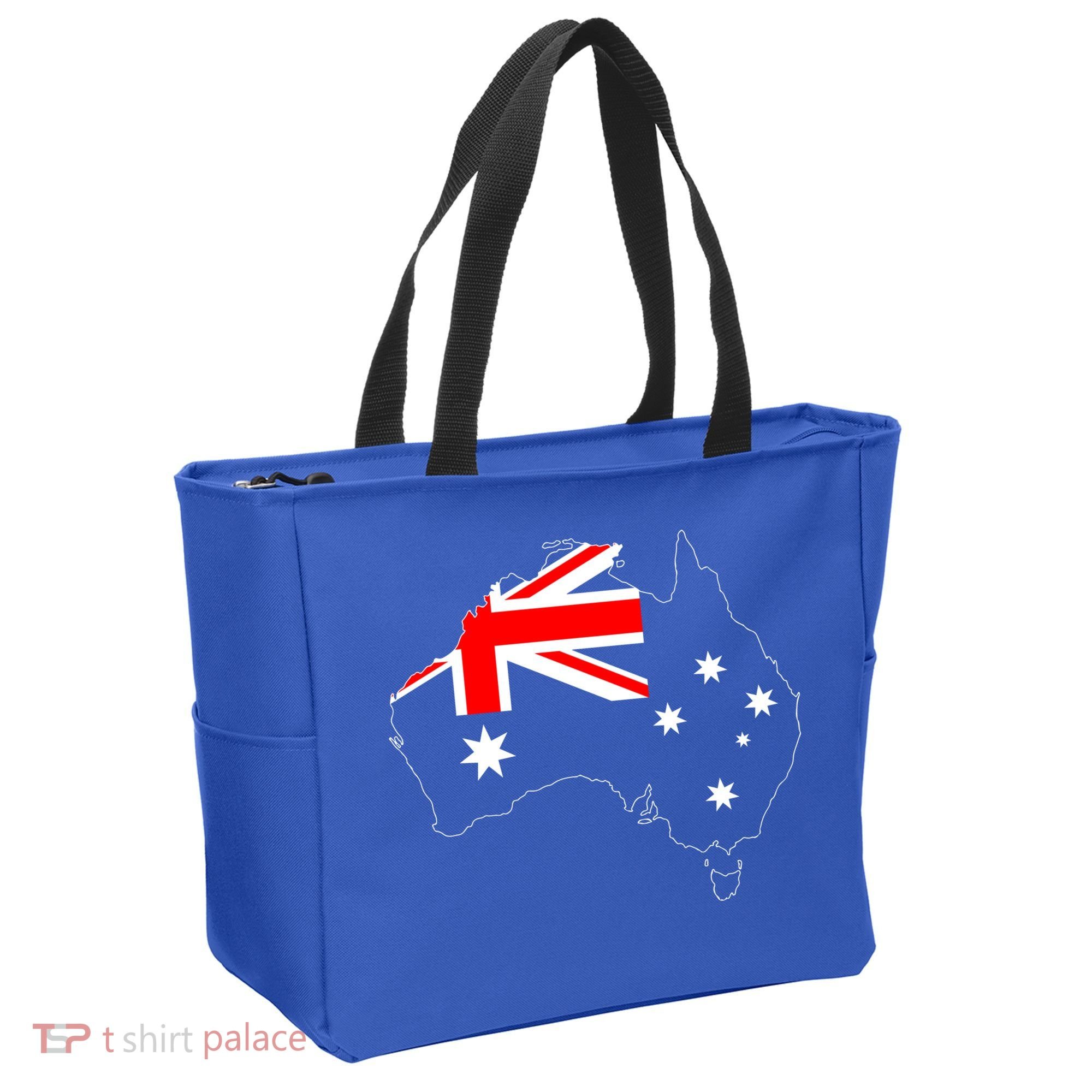 World Australia Map Flag Tote Bag
