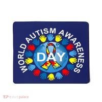 World Autism Awareness Day Earth Puzzle Ribbon Mousepad thumb 0