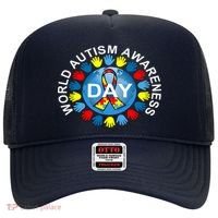 World Autism Awareness Day Earth Puzzle Ribbon Hat thumb 0