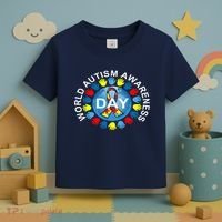 World Autism Awareness Day Earth Puzzle Ribbon Toddler T-Shirt thumb 3