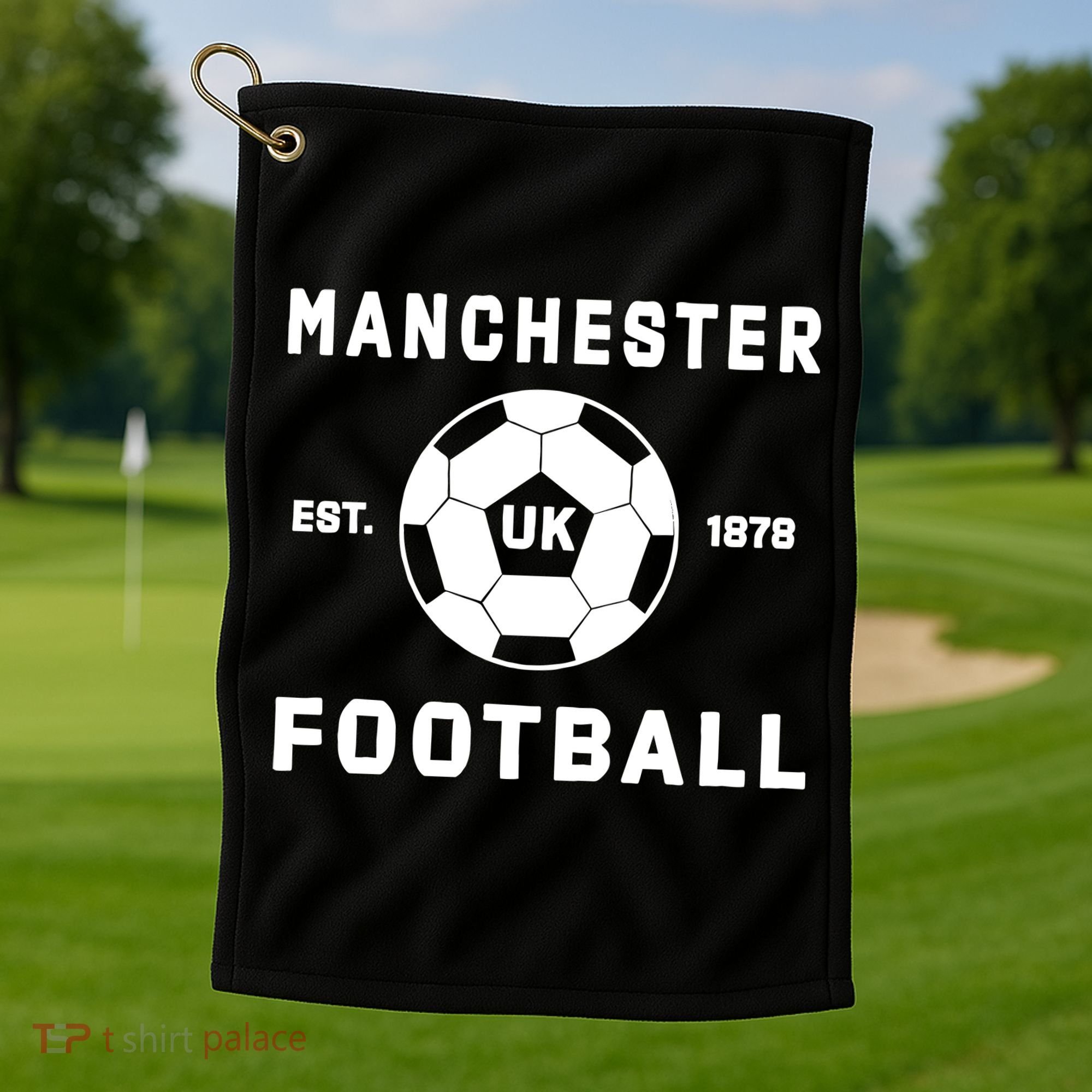 World Classic Soccer Football Arch Cup Manchester Golf Towel