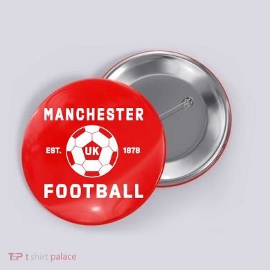 World Classic Soccer Football Arch Cup Manchester Button
