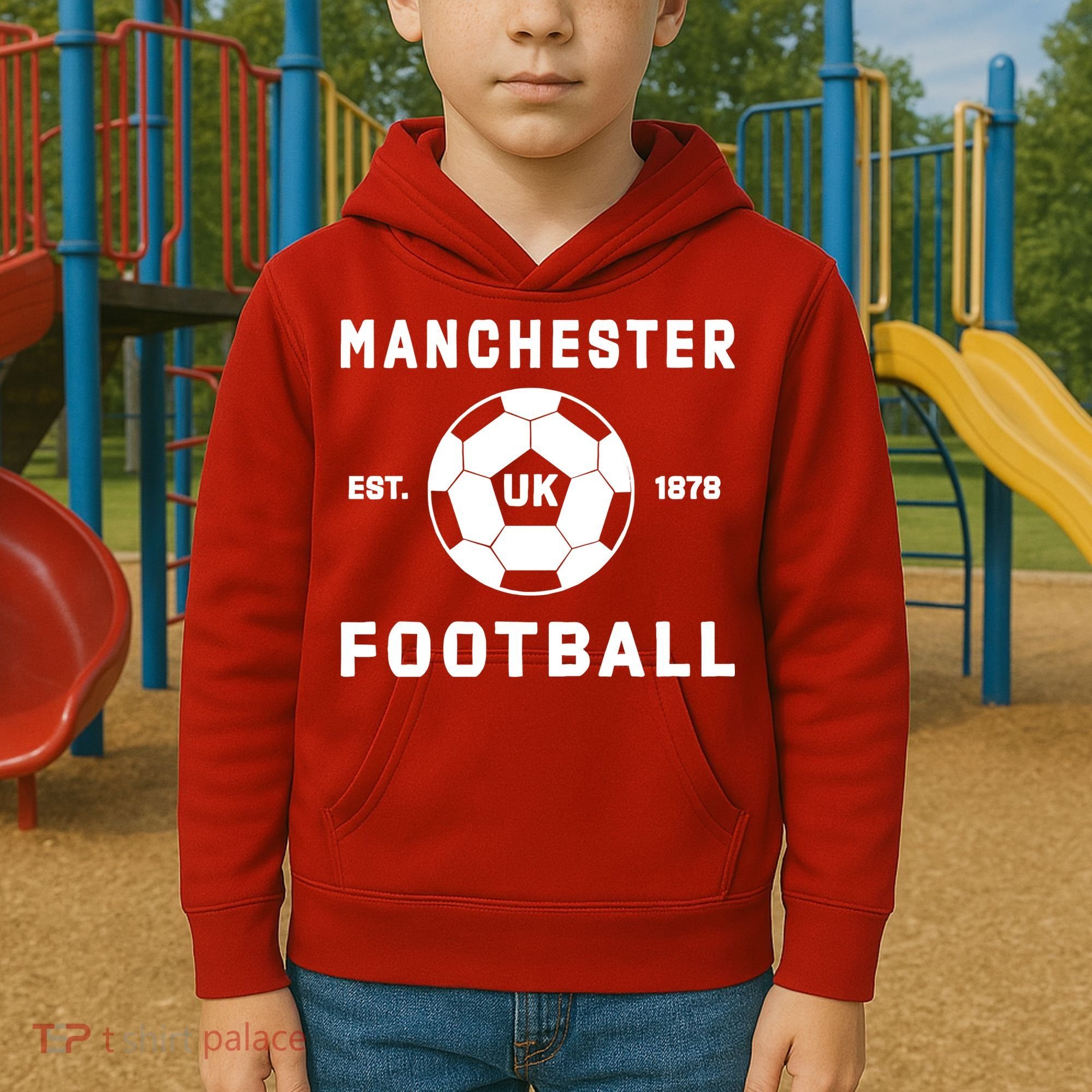 World Classic Soccer Football Arch Cup Manchester Kids Hoodie