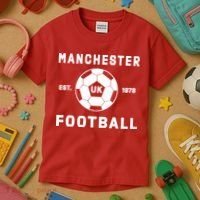 World Classic Soccer Football Arch Cup Manchester Kids T-Shirt thumb 3