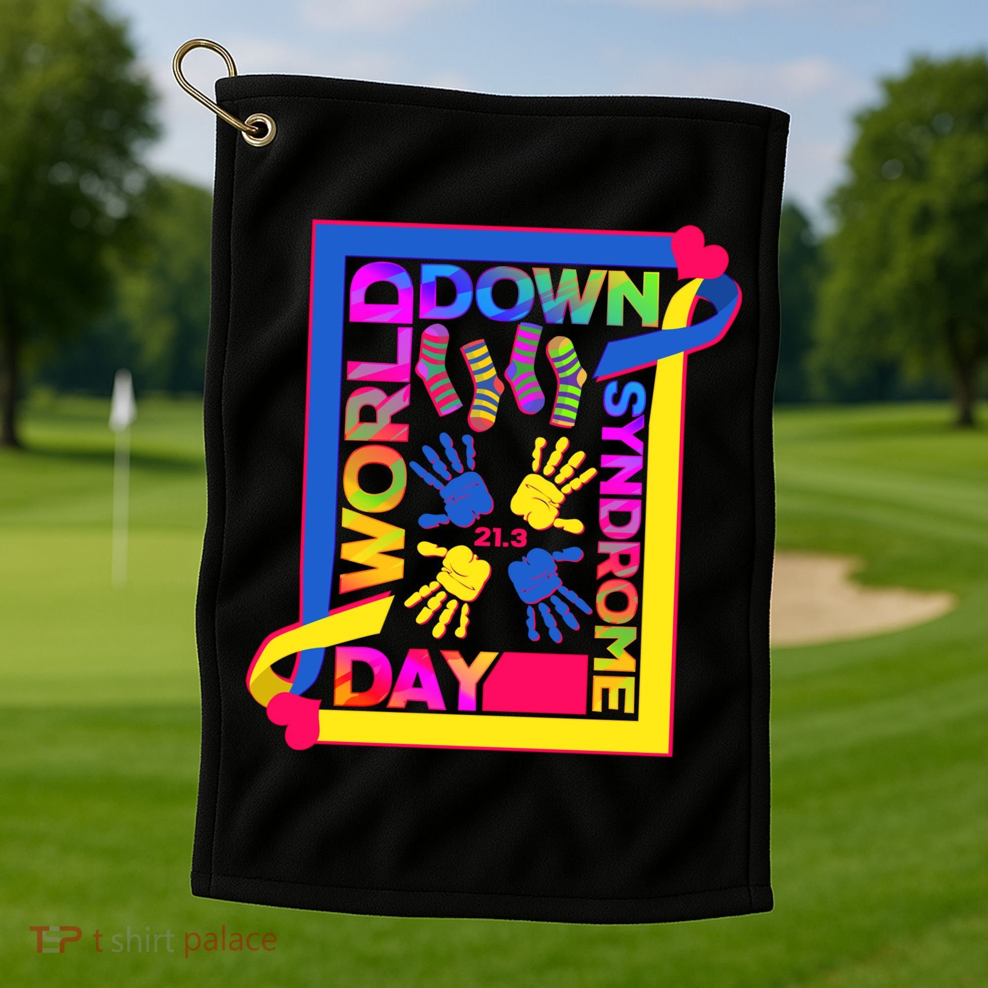 World Down Syndrome Day 21.3 Golf Towel