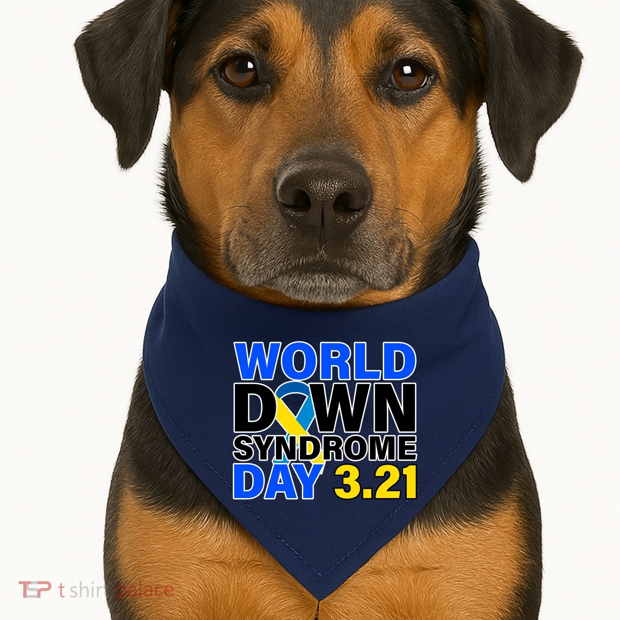 World Down Syndrome Day 3.12 USA-Made Doggie Bandana