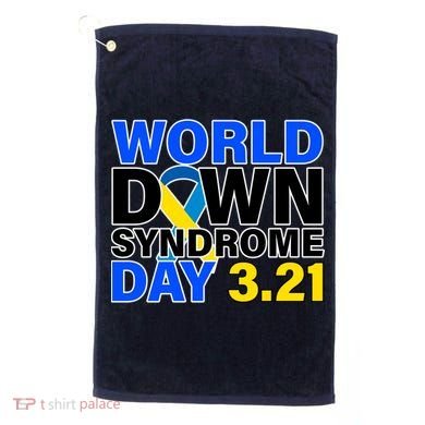 World Down Syndrome Day 3.12 Golf Towel