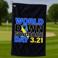 World Down Syndrome Day 3.12 Golf Towel thumb 1