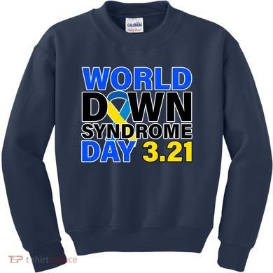 World Down Syndrome Day 3.12 Kids Sweatshirt