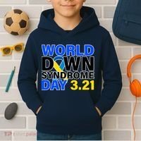 World Down Syndrome Day 3.12 Kids Hoodie thumb 2