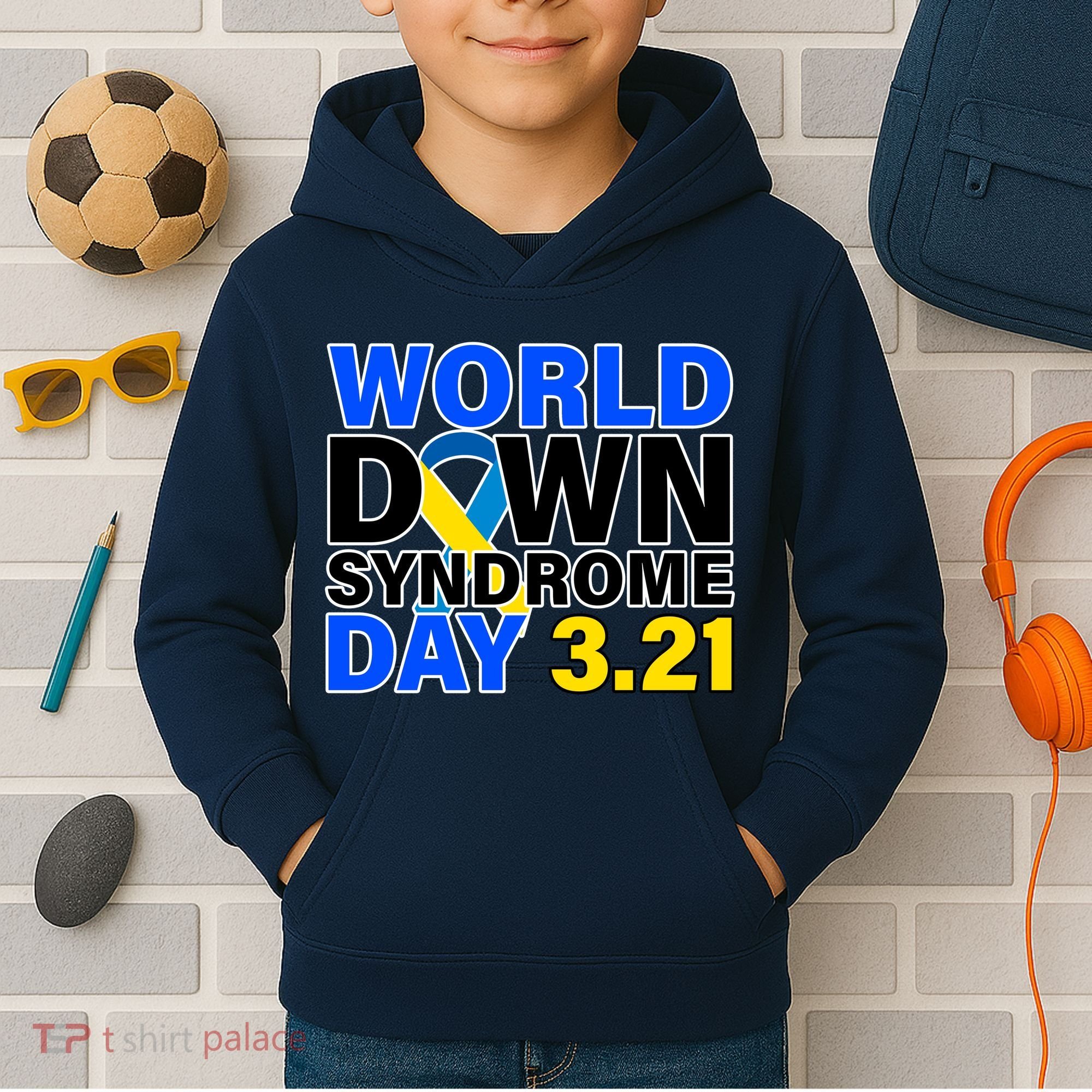 World Down Syndrome Day 3.12 Kids Hoodie