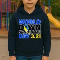 World Down Syndrome Day 3.12 Kids Hoodie thumb 3