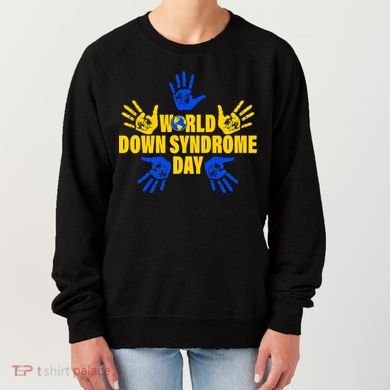 World Down Syndrome Day Hand Print Women's Sweatshirt