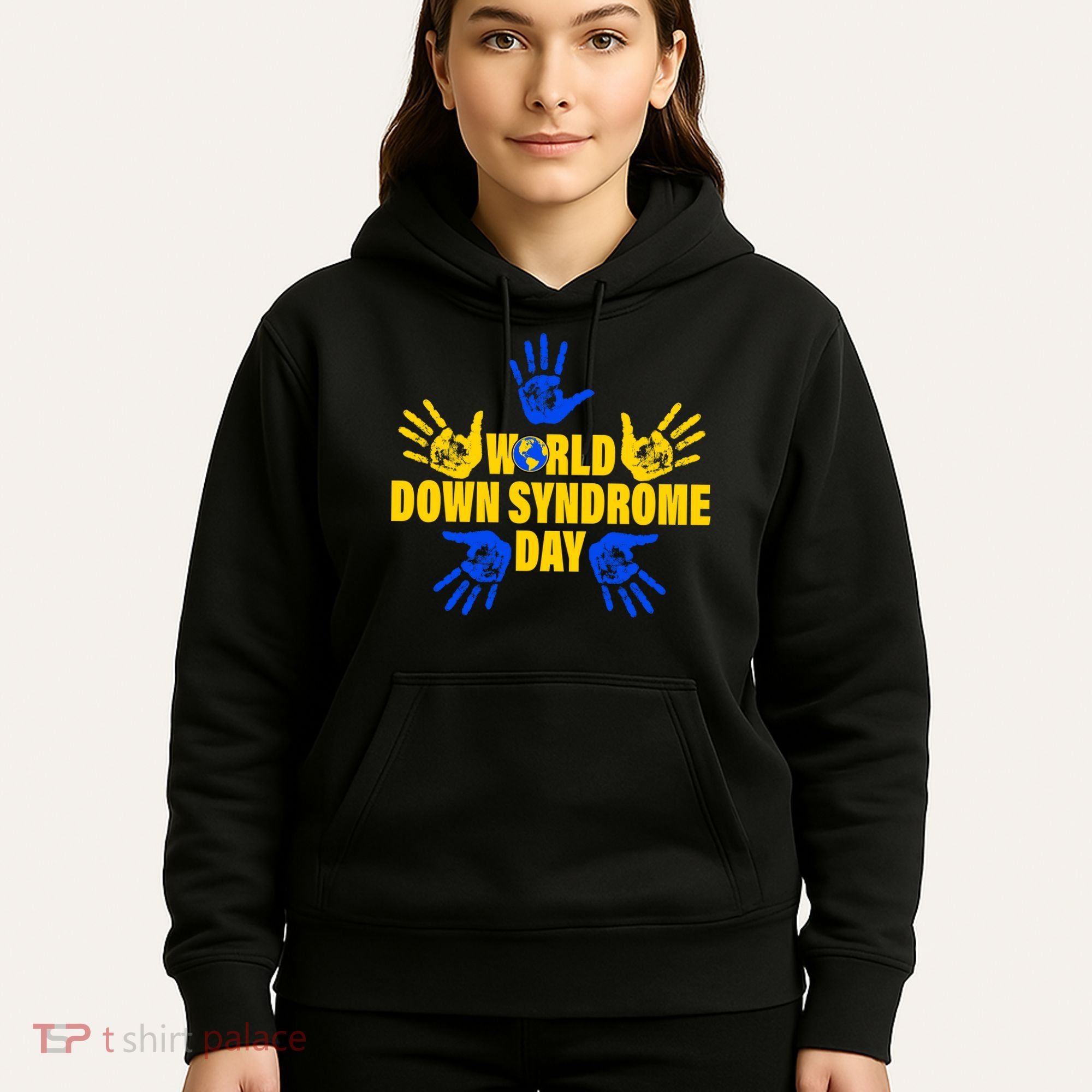 World Down Syndrome Day Hand Print Hoodie