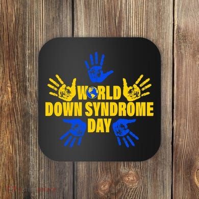 World Down Syndrome Day Hand Print Coaster