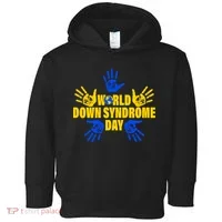 World Down Syndrome Day Hand Print Toddler Hoodie thumb 0