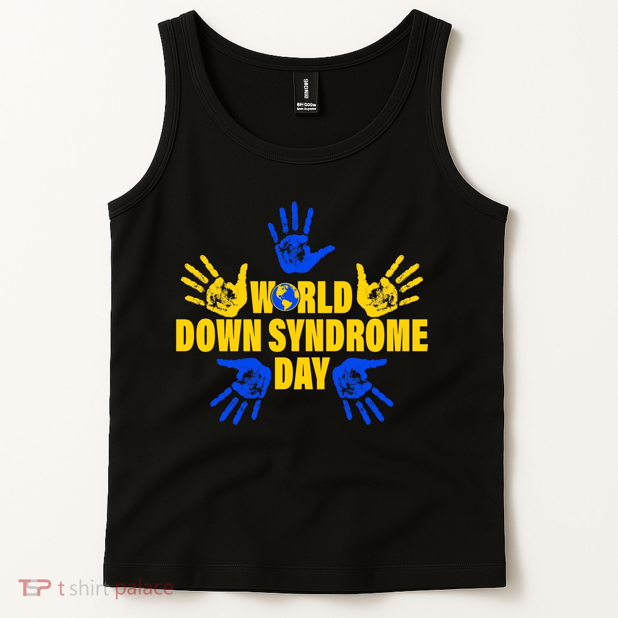 World Down Syndrome Day Hand Print Tank Top